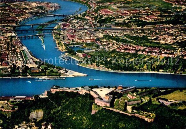 Koblenz Rhein Deutsches Eck Festung Ehrenbreitstein