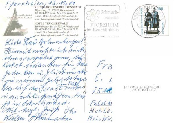 Freudenstadt Klinik Hohenfreudenstadt Hotel Teuchelw – Bild 2