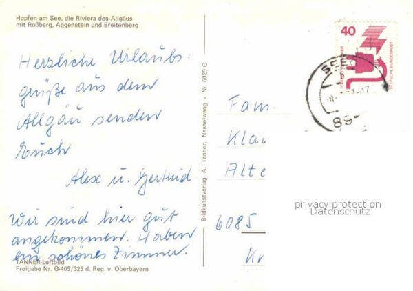 Hopfen See Rossberg Aggenstein Breitenberg Flieger – Bild 2