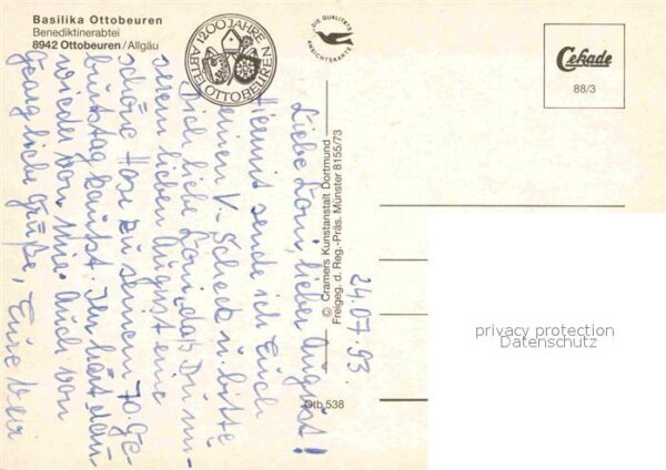 Ottobeuren Basilika Fliegeraufnahme – Bild 2