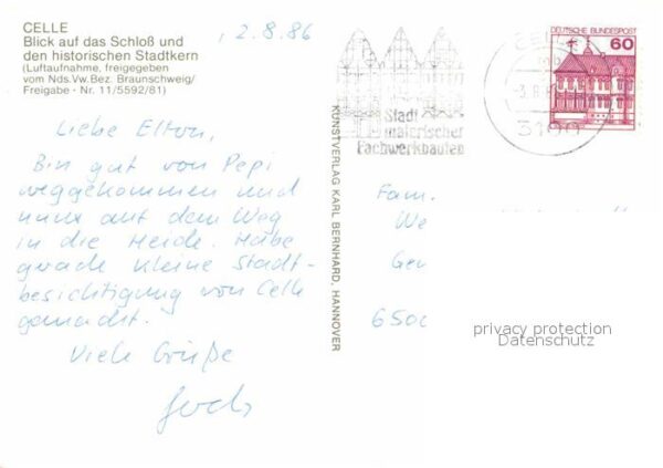 Celle Niedersachsen Schloss Fliegeraufnahme – Bild 2