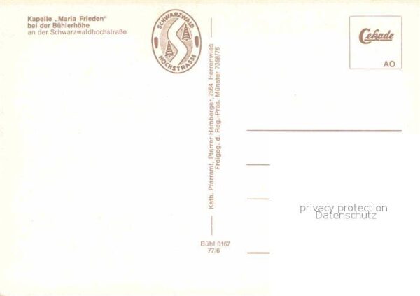 Buehl Baden Kapelle Maria Frieden – Bild 2
