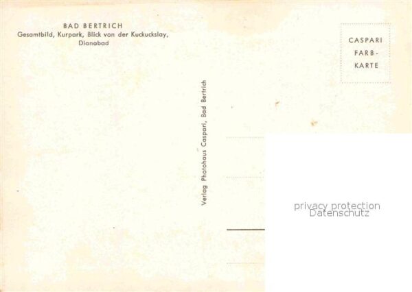 Bad Bertrich Kurpark Kuckuckslay Dianabad – Bild 2