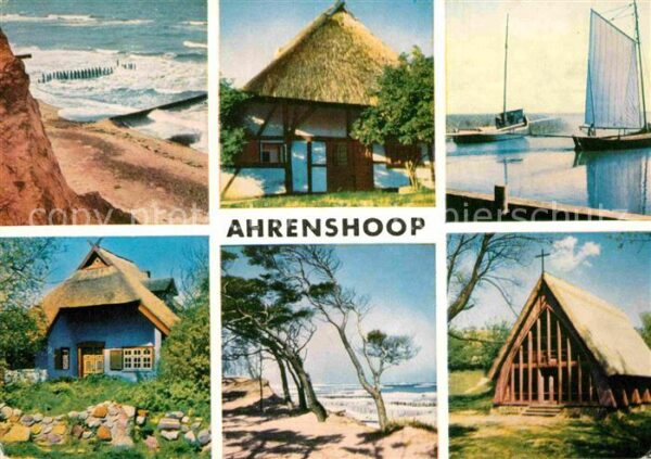 Ahrenshoop Ostseebad Hohes Ufer Dornenhaus Hafen Kirche