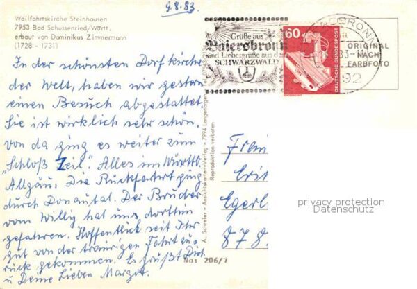 Bad Schussenried Wallfahrtskirche Steinhausen – Bild 2