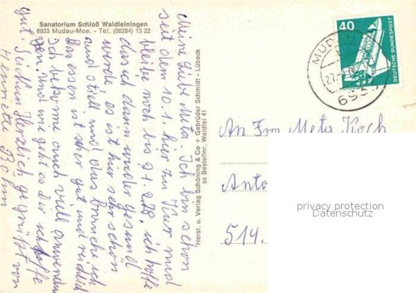 Mudau Sanatorium Schloss Waldleiningen – Bild 2