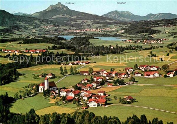 Maria Rain Allgaeu Grüntensee Stuiben Fliegeraufnahme
