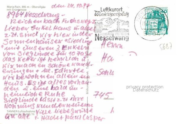 Maria Rain Allgaeu Grüntensee Stuiben Fliegeraufnahme – Bild 2