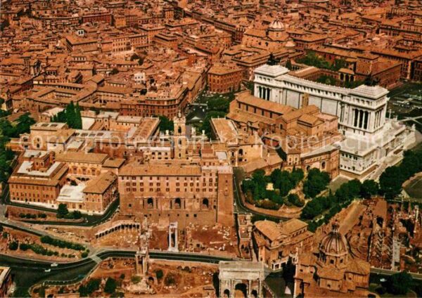 Roma Rom Campidoglio Foro Romano Fliegeraufnahme