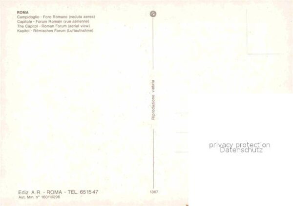 Roma Rom Campidoglio Foro Romano Fliegeraufnahme – Bild 2