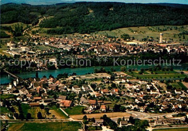 Rheinheim Zurzach Fliegeraufnahme