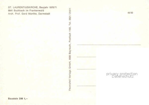 Buchbach Steinbach Wald St. Laurentiuskirche Altarraum Marienpo – Bild 2