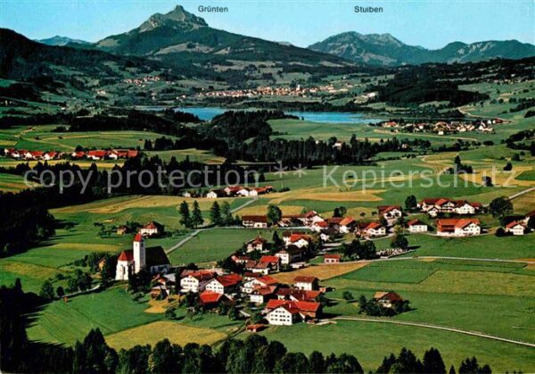 Maria Rain Allgaeu Grüntensee Stuiben Fliegeraufnahme