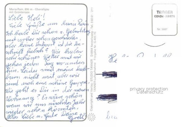 Maria Rain Allgaeu Grüntensee Stuiben Fliegeraufnahme – Bild 2