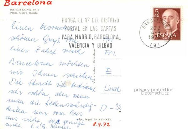 Barcelona Cataluna Plaza Calvo Sotelo – Bild 2