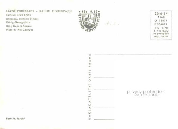 Lazne Podebrady Namesti krale Jiriho – Bild 2
