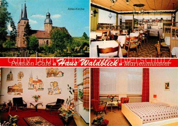 Marienmuenster Pension-Cafe Haus Waldblick Abtei-Kirch