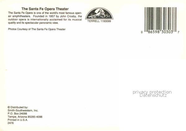Santa Fe New Mexico Santa Fa Opera Theater – Bild 2
