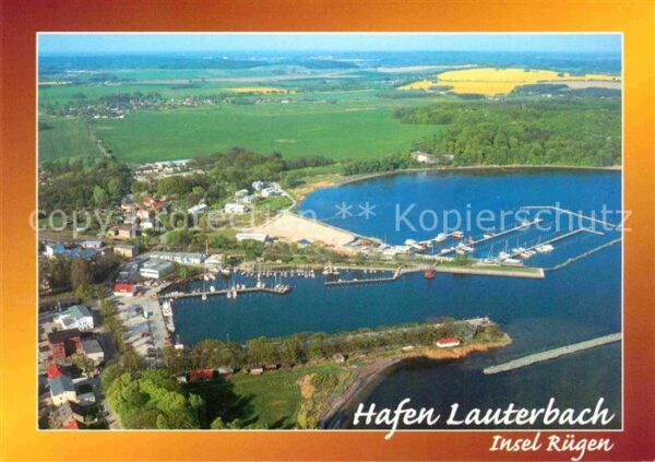 Insel Ruegen Hafen Lauterbach Fliegeraufnahme Yachth