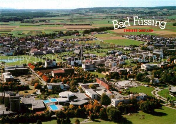 Bad Fuessing Fliegeraufnahme Kurmittelhaus Kurpark F