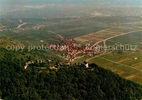Eschbach Pfalz Madenburg Fliegeraufnahme