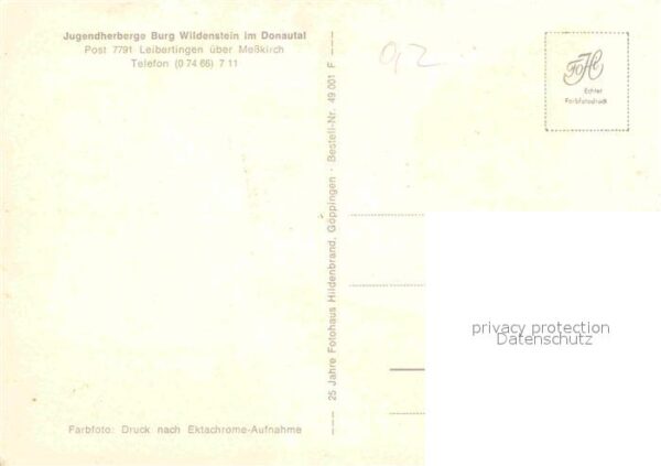 Leibertingen Jugendherberge Burg Wildenstein – Bild 2