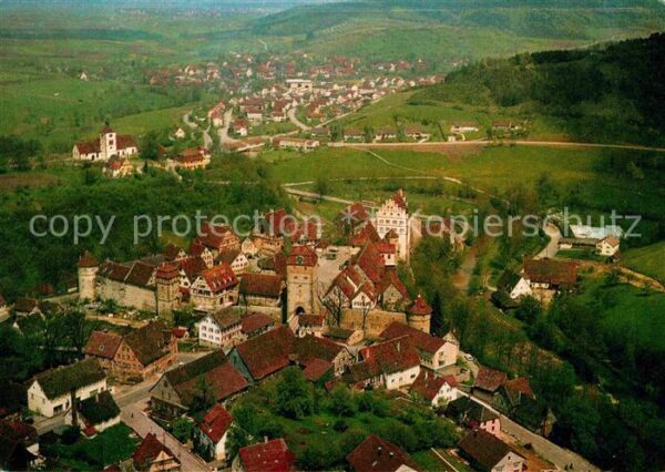 Vellberg Fliegeraufnahme Stöckenburg Siedlung