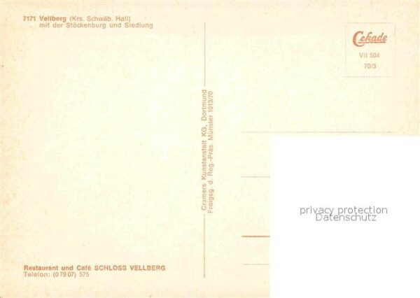 Vellberg Fliegeraufnahme Stöckenburg Siedlung – Bild 2