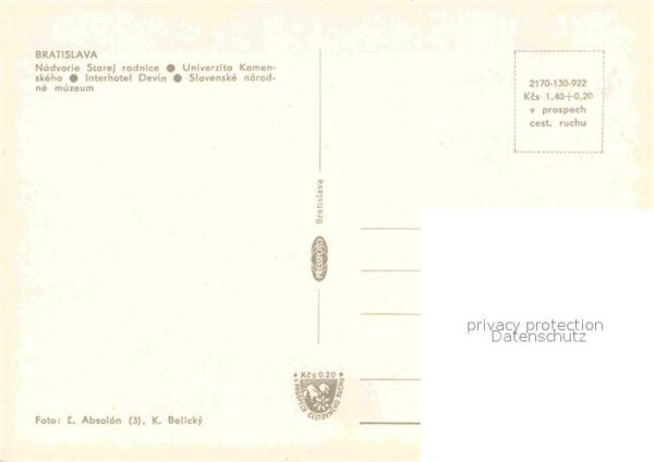 Bratislava Pressburg Pozsony Nadvorie Starej Radnice Univerzita Kome – Bild 2