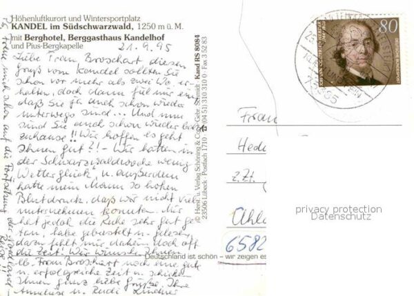 Kandel Breisgau Berghotel Berggasthaus Kandelhof Pius-B – Bild 2