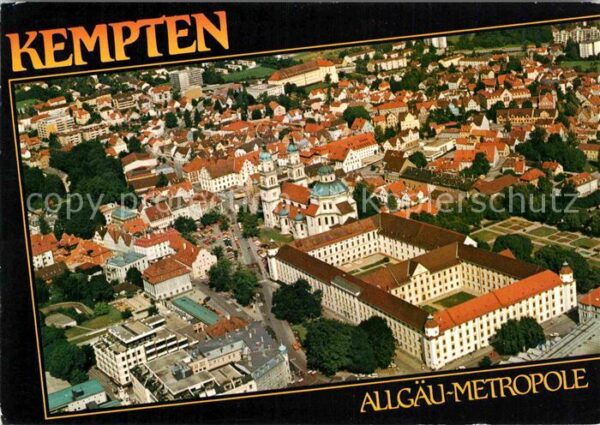 Kempten Allgaeu Fliegeraufnahme Residenz St. Lorenz