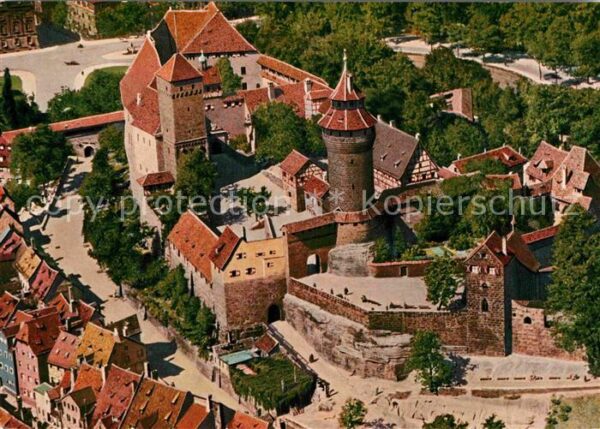 Nuernberg Burg Fliegeraufnahme