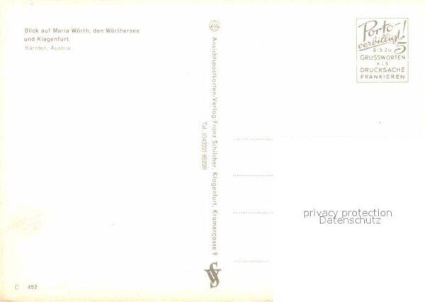 Maria Woerth Woerthersee Klagenfurt Fliegeraufnahme – Bild 2