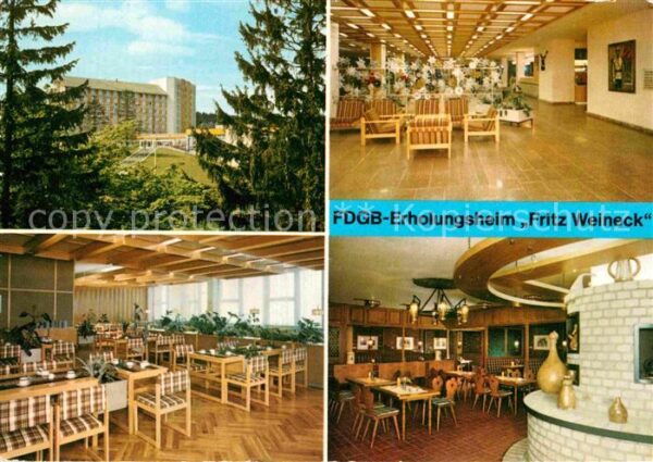 Oberhof Thueringen FDGB-Erholungsheim Fritz Weineck