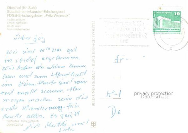 Oberhof Thueringen FDGB-Erholungsheim Fritz Weineck – Bild 2