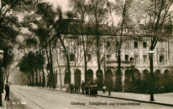 Duisburg Ruhr Königstrasse Kriegerdenkmal