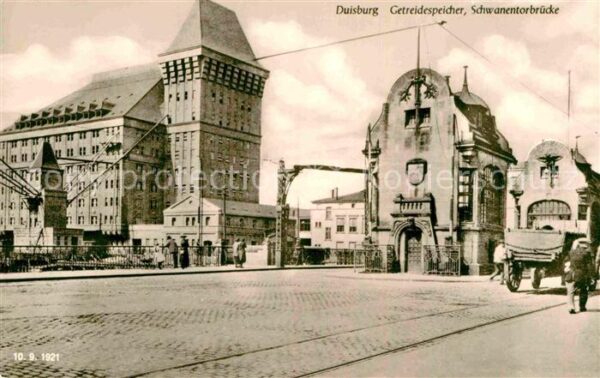Duisburg Ruhr Getreidespeicher Schwanentorbrücke