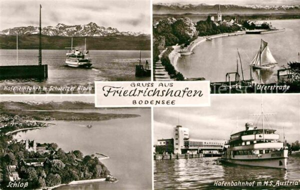 Friedrichshafen Bodensee Uferstrasse Hafenbahnhof M.S. Austria S