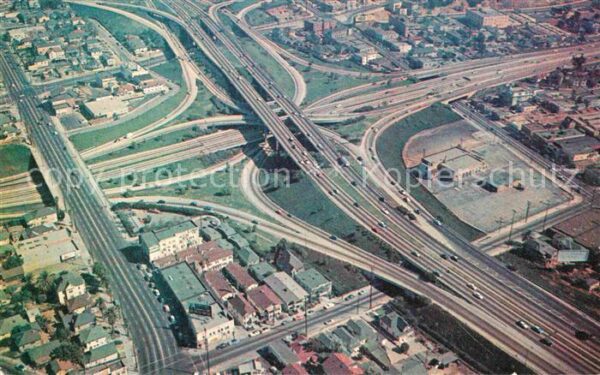 Los Angeles California Showing Downtown Freeway