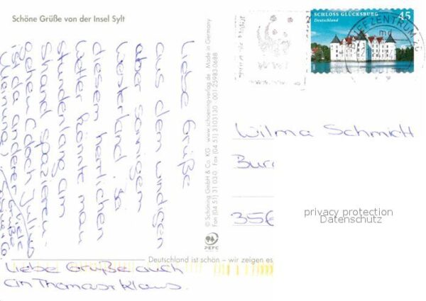 Sylt Fliegeraufnahme Leuchtturm Strand – Bild 2