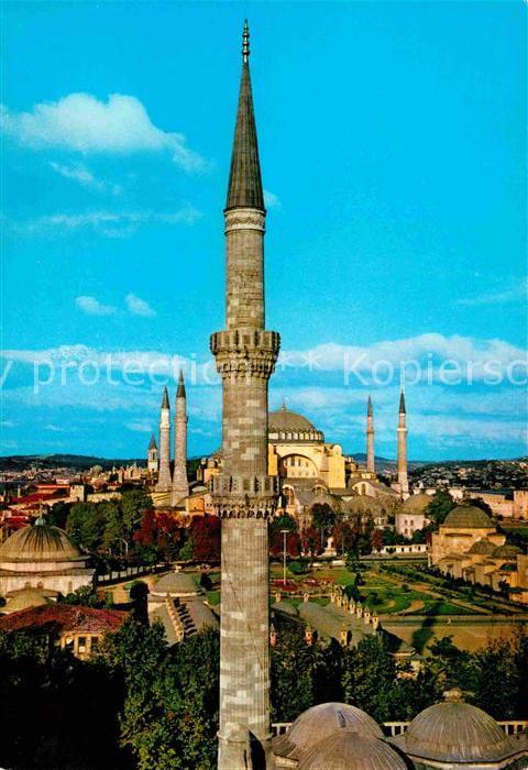Istanbul Constantinopel Minaret Blue Mosque St. Sophia