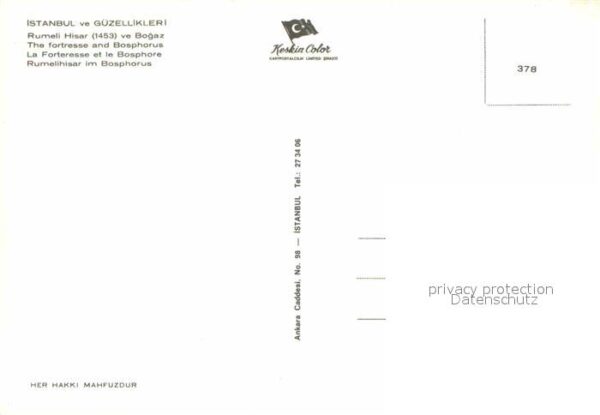 Istanbul Constantinopel Fortresse Bosphorus – Bild 2