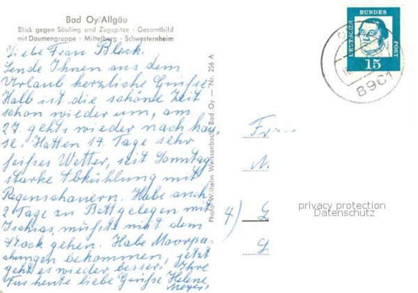 Bad Oy Säuling Zugspitze Daumengruppe Mittelbe – Bild 2