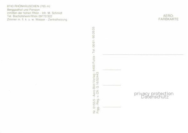 Bischofsheim Rhoen Fliegeraufnahme Rhänhäuschen – Bild 2
