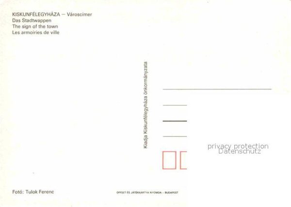 Kiskunfelegyhaza Wappen – Bild 2