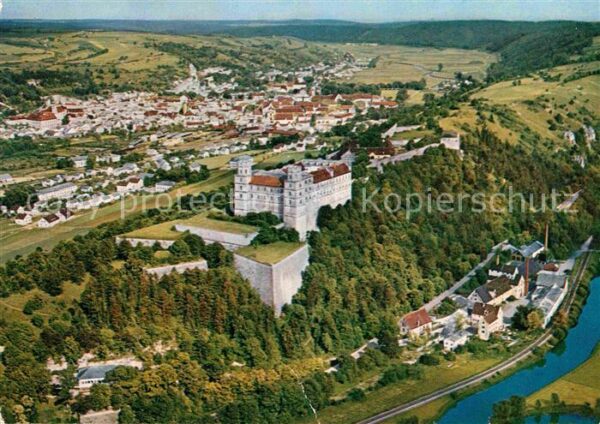 Eichstaett Oberbayern Willibaldsburg Fliegeraufnahme
