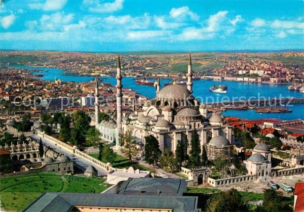 Istanbul Constantinopel Mosque of Soliman the magnificent and t
