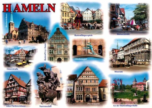 Hameln Weser Hochzeitshaus Rattenfängerspiele Narren