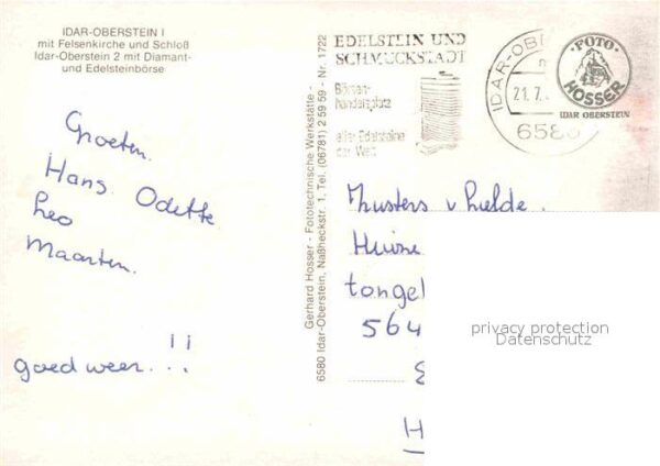 Idar-Oberstein Felsenkirche Schloss Diamant- Edelstein – Bild 2