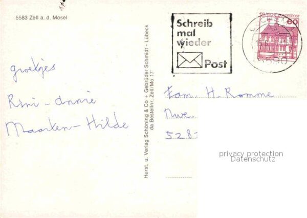 Zell Mosel Burg Schwan Gasthaus Grüner Kranz – Bild 2